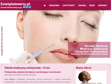 Tablet Screenshot of estetykatwarzy.pl